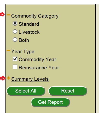 Plus and Minus Signs Toggle highlighted with arrows